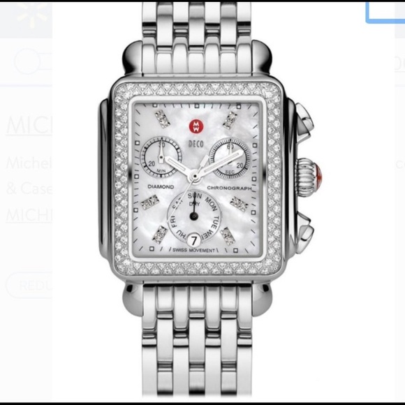 Michele Accessories - Michele Diamond Deco chronograph watch
